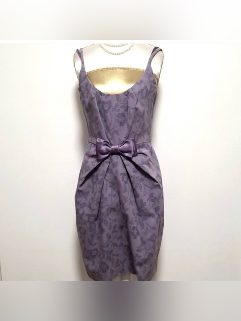 Yoana Baraschi Vintage Jacquard Brocade Cocktail Dress Size 0